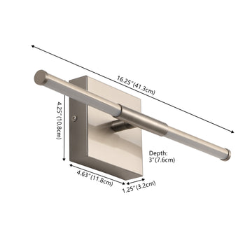 Makena Modern Minimalist Dimmable Integrated LED Metal Wall Sconce